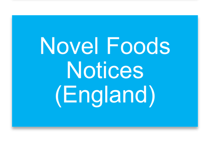 Novel Food Notices